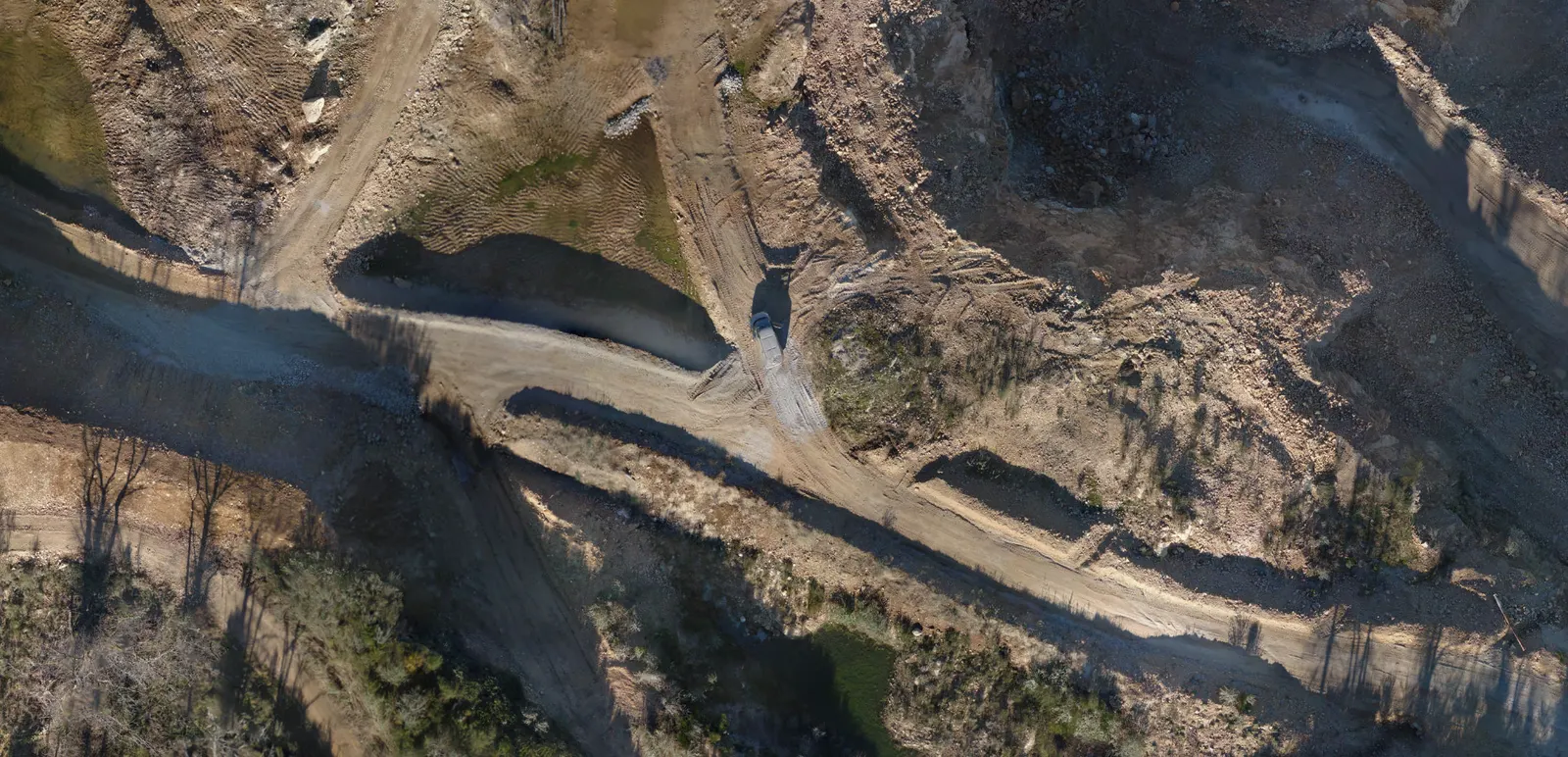 Ortho-image georeferencee de carriere