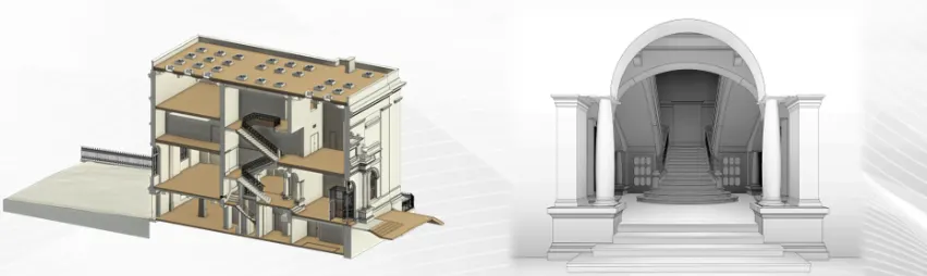 Extrait de maquette numérique 3D BIM
