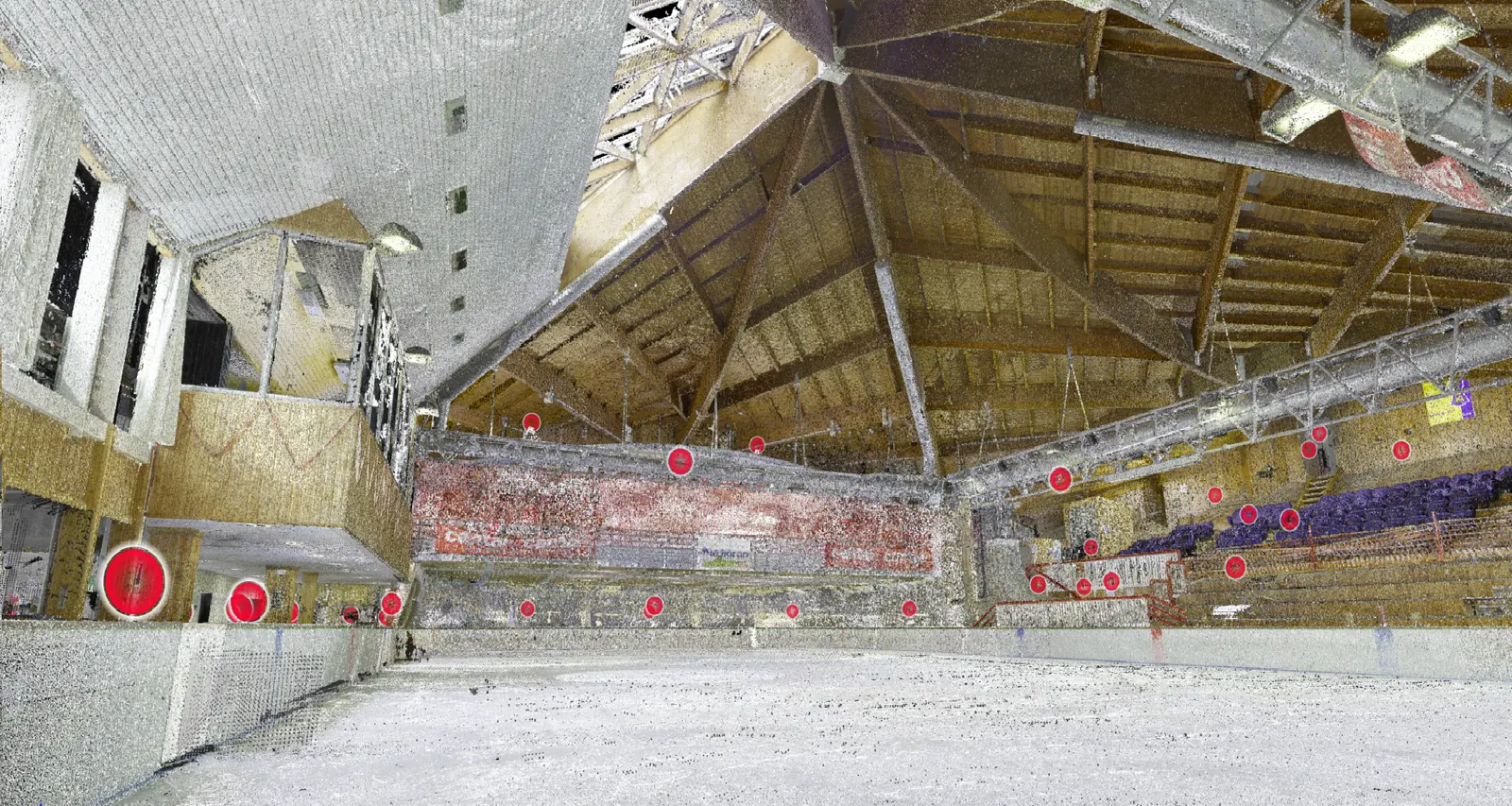 Nuage de points 3D patinoire du Lioran