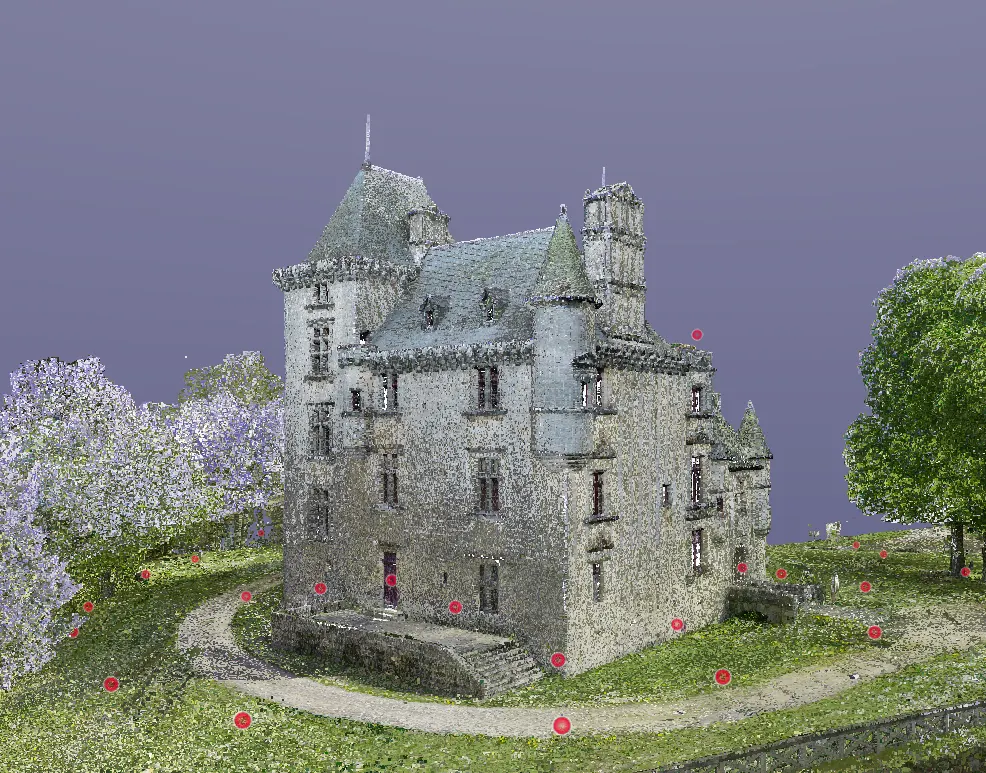 Nuage de points 3D, Chateau de Sédières